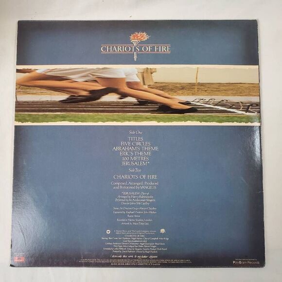Vintage Vangelis Chariots of Fire Soundtrack LP Vinyl Record Album (1981) - Picture 2 of 5